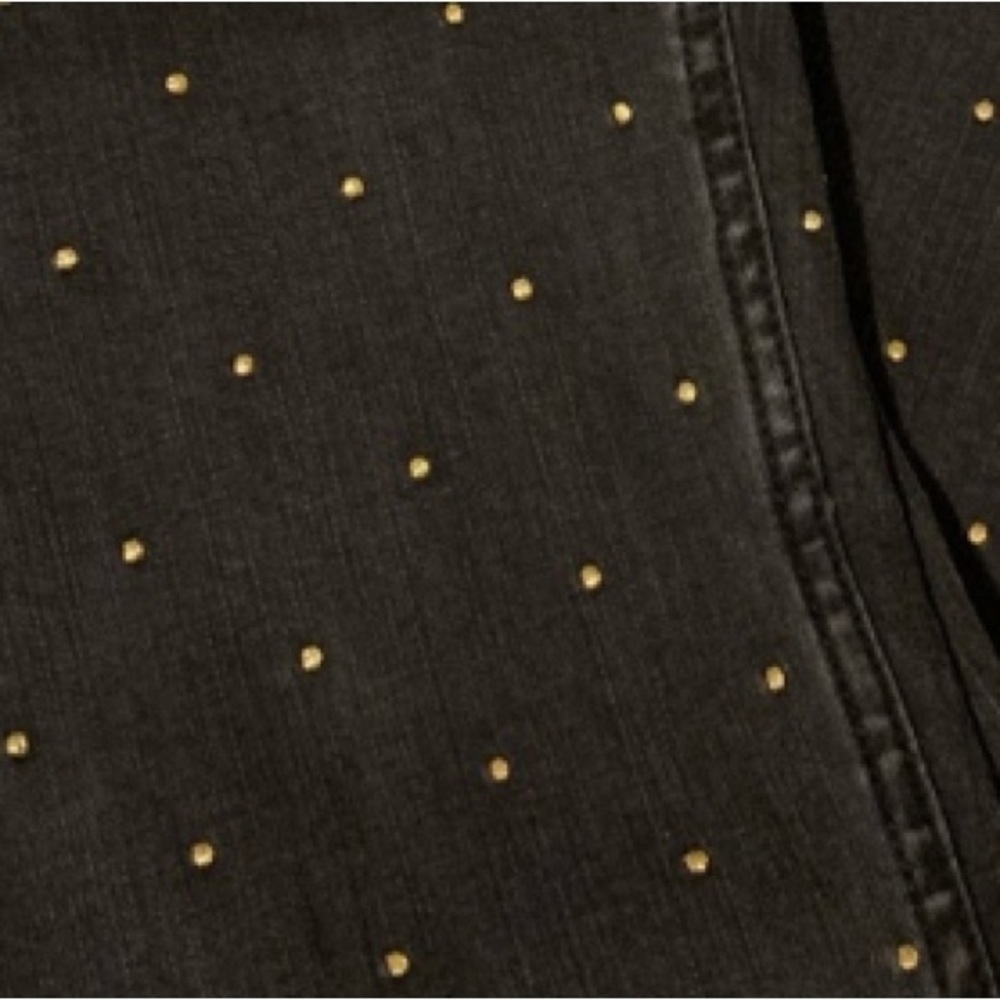 NWT MADEWELL 10" High-Rise Skinny Jeans: Metallic Dot Edition size 24 - Picture 9 of 12